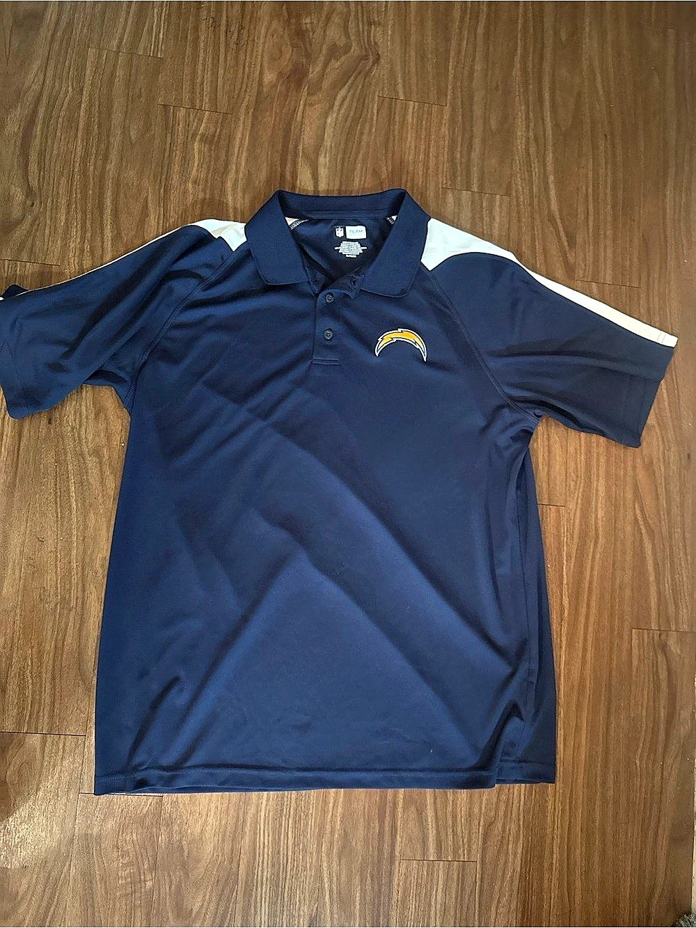 Team Apparel Chargers Men's Polo Blue & White Like New